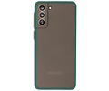 BAOHU Hoesje Geschikt voor de Samsung Galaxy S21 Plus - Hard Case Backcover Telefoonhoesje - Donker Groen