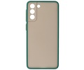 BAOHU Hoesje Geschikt voor de Samsung Galaxy S21 Plus - Hard Case Backcover Telefoonhoesje - Donker Groen