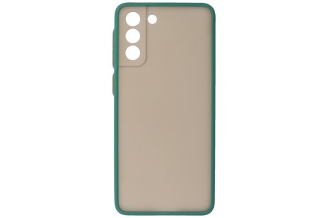 BAOHU Hoesje Geschikt voor de Samsung Galaxy S21 Plus - Hard Case Backcover Telefoonhoesje - Donker Groen