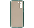 BAOHU Hoesje Geschikt voor de Samsung Galaxy S21 Plus - Hard Case Backcover Telefoonhoesje - Donker Groen