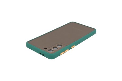 BAOHU Hoesje Geschikt voor de Samsung Galaxy S21 Plus - Hard Case Backcover Telefoonhoesje - Donker Groen