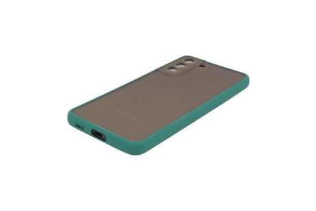 BAOHU Hoesje Geschikt voor de Samsung Galaxy S21 Plus - Hard Case Backcover Telefoonhoesje - Donker Groen