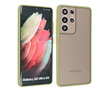 Samsung Galaxy S21 Ultra Hoesje Hard Case Backcover Telefoonhoesje Groen