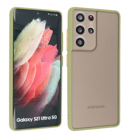 BAOHU Samsung Galaxy S21 Ultra Hoesje Hard Case Backcover Telefoonhoesje Groen