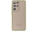 BAOHU Hoesje Geschikt voor de Samsung Galaxy S21 Ultra - Hard Case Backcover Telefoonhoesje - Groen