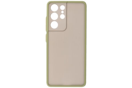 Samsung Galaxy S21 Ultra Hoesje Hard Case Backcover Telefoonhoesje Groen