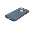 BAOHU BAOHU - Lederen Hoesje Backcover - Geschikt voor iPhone SE 2020 - iPhone 8 - iPhone 7 - Navy