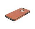 BAOHU BAOHU - Lederen Hoesje Backcover - Geschikt voor iPhone SE 2020 - iPhone 8 - iPhone 7 - Cognac