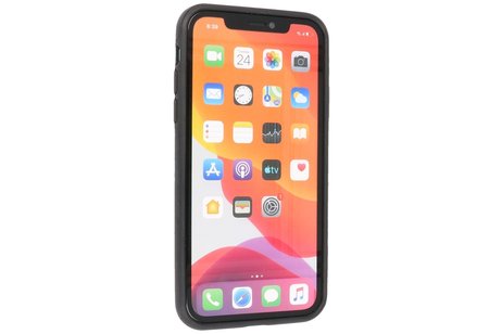 BAOHU - Lederen Hoesje Backcover - Geschikt voor iPhone 11 - Zwart