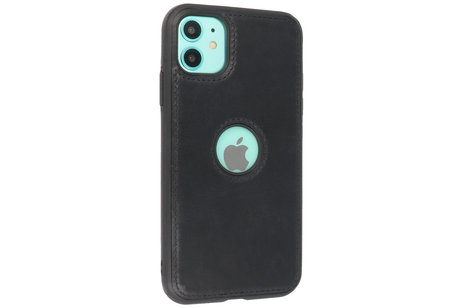 BAOHU BAOHU - Lederen Hoesje Backcover - Geschikt voor iPhone 11 - Zwart