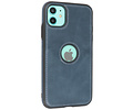 BAOHU - Lederen Hoesje Backcover - Geschikt voor iPhone 11 - Navy