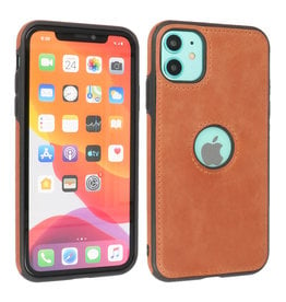 BAOHU Lederen Hoesje Backcover iPhone 11 Cognac