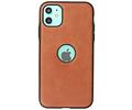 BAOHU - Lederen Hoesje Backcover - Geschikt voor iPhone 11 - Cognac