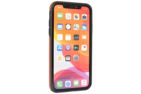 BAOHU BAOHU - Lederen Hoesje Backcover - Geschikt voor iPhone 11 - Cognac