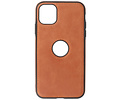 BAOHU BAOHU - Lederen Hoesje Backcover - Geschikt voor iPhone 11 - Cognac