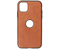 BAOHU - Lederen Hoesje Backcover - Geschikt voor iPhone 11 - Cognac