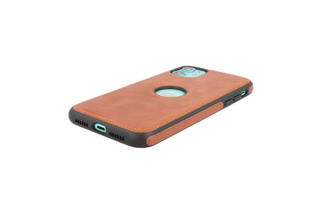 BAOHU BAOHU - Lederen Hoesje Backcover - Geschikt voor iPhone 11 - Cognac