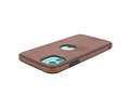 BAOHU BAOHU - Lederen Hoesje Backcover - Geschikt voor iPhone 11 - Mocca