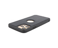 BAOHU BAOHU - Lederen Hoesje Backcover - Geschikt voor iPhone 12 - iPhone 12 Pro - Zwart