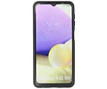 Stand Shockproof Telefoonhoesje - Magnetic Stand Hard Case - Grip Stand Back Cover - Backcover Hoesje voor Samsung Galaxy A32 5G - Zilver