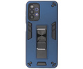 BAOHU Hoesje met Magnetic Stand Hard Case Geschikt voor de Samsung Galaxy A32 5G - Stand Shockproof Telefoonhoesje - Grip Stand Back Cover - Navy