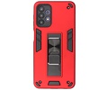 BAOHU Hoesje met Magnetic Stand Hard Case Geschikt voor de Samsung Galaxy A32 5G - Stand Shockproof Telefoonhoesje - Grip Stand Back Cover - Rood