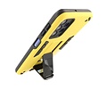 BAOHU Hoesje met Magnetic Stand Hard Case Geschikt voor de Samsung Galaxy A32 5G - Stand Shockproof Telefoonhoesje - Grip Stand Back Cover - Geel