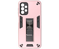 BAOHU Hoesje met Magnetic Stand Hard Case Geschikt voor de Samsung Galaxy A32 5G - Stand Shockproof Telefoonhoesje - Grip Stand Back Cover - Roze