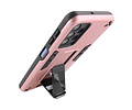 Stand Shockproof Telefoonhoesje - Magnetic Stand Hard Case - Grip Stand Back Cover - Backcover Hoesje voor Samsung Galaxy A32 5G - Roze