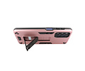 BAOHU Hoesje met Magnetic Stand Hard Case Geschikt voor de Samsung Galaxy A32 5G - Stand Shockproof Telefoonhoesje - Grip Stand Back Cover - Roze