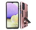 BAOHU Hoesje met Magnetic Stand Hard Case Geschikt voor de Samsung Galaxy A32 5G - Stand Shockproof Telefoonhoesje - Grip Stand Back Cover - Roze