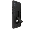 BAOHU Hoesje met Magnetic Stand Hard Case Geschikt voor de Samsung Galaxy A42 5G - Stand Shockproof Telefoonhoesje - Grip Stand Back Cover - Zwart