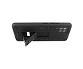 BAOHU Hoesje met Magnetic Stand Hard Case Geschikt voor de Samsung Galaxy A42 5G - Stand Shockproof Telefoonhoesje - Grip Stand Back Cover - Zwart