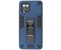 BAOHU Hoesje met Magnetic Stand Hard Case Geschikt voor de Samsung Galaxy A42 5G - Stand Shockproof Telefoonhoesje - Grip Stand Back Cover - Navy
