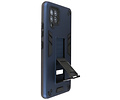 BAOHU Hoesje met Magnetic Stand Hard Case Geschikt voor de Samsung Galaxy A42 5G - Stand Shockproof Telefoonhoesje - Grip Stand Back Cover - Navy