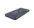 BAOHU Hoesje met Magnetic Stand Hard Case Geschikt voor de Samsung Galaxy A42 5G - Stand Shockproof Telefoonhoesje - Grip Stand Back Cover - Navy
