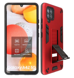 BAOHU Stand Hardcase Backcover Samsung Galaxy A42 5G Rood