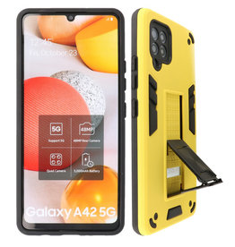 BAOHU Stand Hardcase Backcover Samsung Galaxy A42 5G Geel