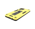 BAOHU Hoesje met Magnetic Stand Hard Case Geschikt voor de Samsung Galaxy A42 5G - Stand Shockproof Telefoonhoesje - Grip Stand Back Cover - Geel