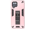 BAOHU Hoesje met Magnetic Stand Hard Case Geschikt voor de Samsung Galaxy A42 5G - Stand Shockproof Telefoonhoesje - Grip Stand Back Cover - Roze