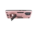 BAOHU Hoesje met Magnetic Stand Hard Case Geschikt voor de Samsung Galaxy A42 5G - Stand Shockproof Telefoonhoesje - Grip Stand Back Cover - Roze