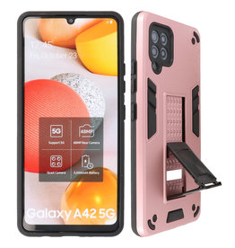 BAOHU Stand Hardcase Backcover Samsung Galaxy A42 5G Roze
