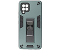 BAOHU Hoesje met Magnetic Stand Hard Case Geschikt voor de Samsung Galaxy A42 5G - Stand Shockproof Telefoonhoesje - Grip Stand Back Cover - Donker Groen
