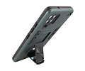 BAOHU Hoesje met Magnetic Stand Hard Case Geschikt voor de Samsung Galaxy A42 5G - Stand Shockproof Telefoonhoesje - Grip Stand Back Cover - Donker Groen