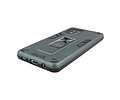 BAOHU Hoesje met Magnetic Stand Hard Case Geschikt voor de Samsung Galaxy A42 5G - Stand Shockproof Telefoonhoesje - Grip Stand Back Cover - Donker Groen