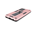 Stand Shockproof Telefoonhoesje - Magnetic Stand Hard Case - Grip Stand Back Cover - Backcover Hoesje voor Samsung Galaxy A52 5G - Roze