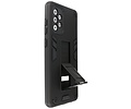 BAOHU Hoesje met Magnetic Stand Hard Case Geschikt voor de Samsung Galaxy A72 5G - Stand Shockproof Telefoonhoesje - Grip Stand Back Cover - Zwart