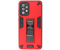 BAOHU Hoesje met Magnetic Stand Hard Case Geschikt voor de Samsung Galaxy A72 5G - Stand Shockproof Telefoonhoesje - Grip Stand Back Cover - Rood