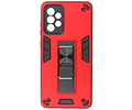 BAOHU Hoesje met Magnetic Stand Hard Case Geschikt voor de Samsung Galaxy A72 5G - Stand Shockproof Telefoonhoesje - Grip Stand Back Cover - Rood