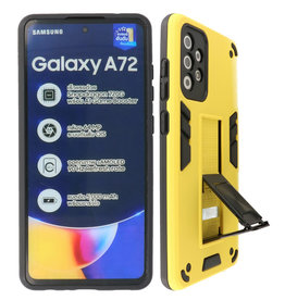 BAOHU Stand Hardcase Backcover Samsung Galaxy A72 5G Geel